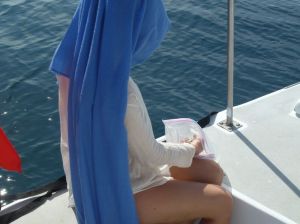 Nicole with the ashes