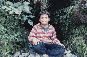 Sol at a cave in Deradun, India when he was about 8.