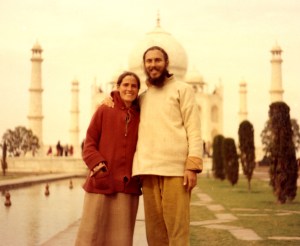 Me and Shabda at the Taj 1976, 3 months pregnant with Sol.