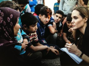 Angelina Jolie at Zaatari