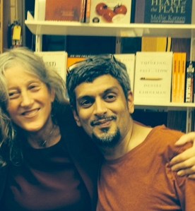 Annie and Kazim at Moe's Bookstore